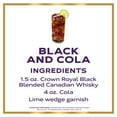 thumbnail image 4 of Crown Royal Black Blended Canadian Whisky, 375 mL, 45% ABV, 4 of 11