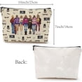 thumbnail image 2 of 1pc Woman Makeup Bags Polycotton Cosmetic Bag Fashion Human Multi Purpose Pencil Case with Metal Zipper Bag Organizer Toiletry Travel Purse Pouches Makeup Gifts for Daughter Women 10x7Inch, 2 of 9