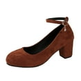thumbnail image 1 of Chaussures Décontractées pour Femmes 2026, Design à Talon Épais, à Enfiler Confortables, Parfaites avec des Jeans, 1 of 9