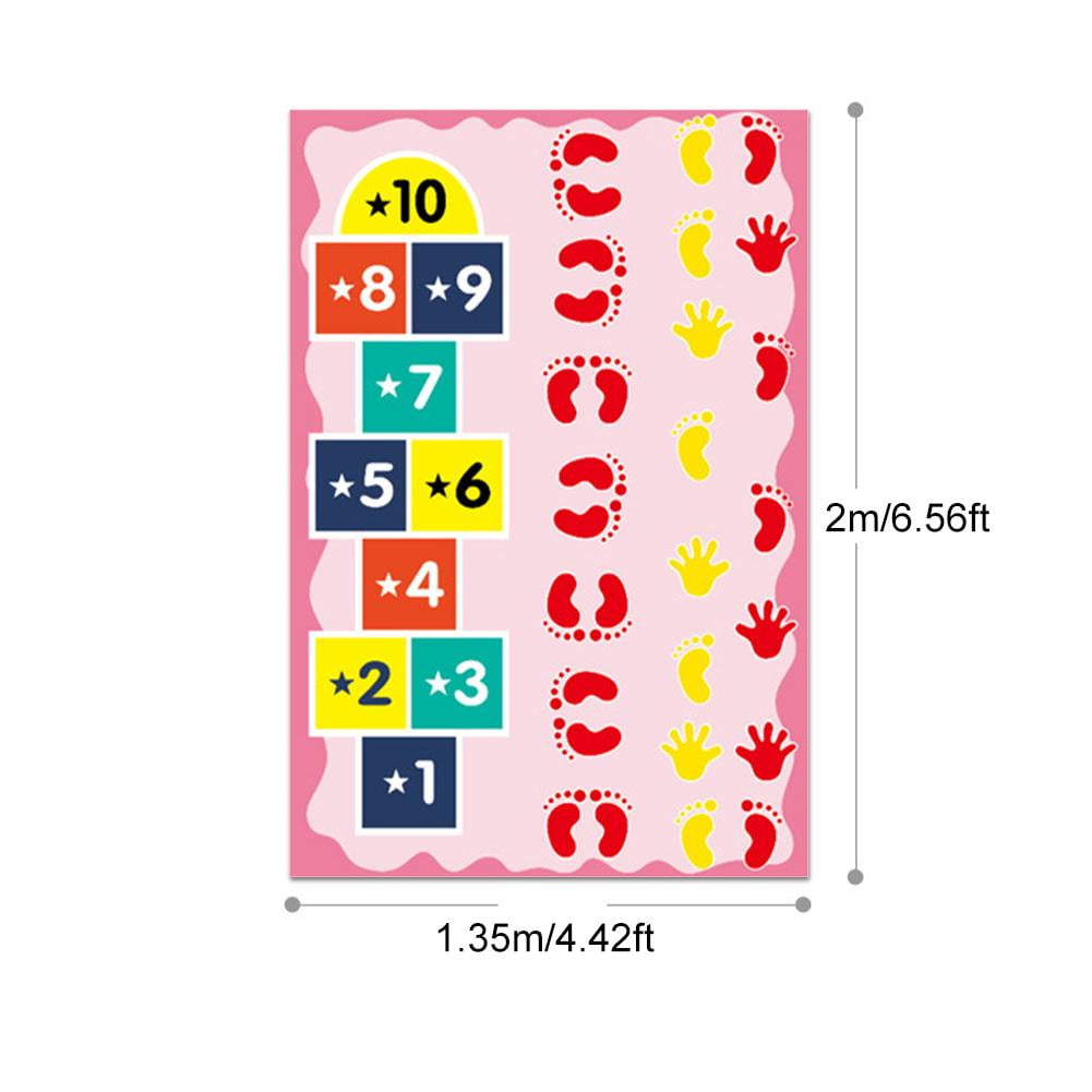 Kids Hopscotch Play Mat Children Jump Pad Family Kindergarten Indoor