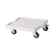 thumbnail image 3 of Soporte para macetas con ruedas giratorias de 360 ​​grados, soporte para plantas rodante, paleta blanco, 3 of 9