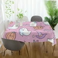 thumbnail image 3 of Yayeee Tablecloths 54" x 54" Rectangle Wrinkle Resistant Party Table Cover, Purple Halloween, 3 of 8