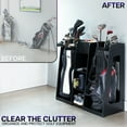 thumbnail image 6 of Life Finds Golf Bag Storage Organizer for 2 Club Bags and Accessories, 6 of 8
