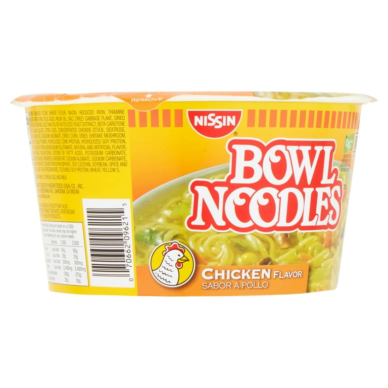 Nissin Instant Noodle Bowl with Chicken Flavour Soup Base 112g