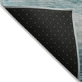 thumbnail image 3 of HomeRoots 604994 10 x 14 ft. Teal Blue & Aqua Abstract Washable Indoor & Outdoor Rectangle Area Rug, 3 of 5