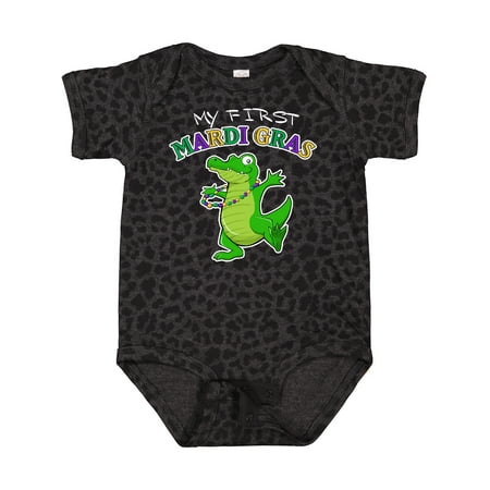 

Inktastic My First Mardi Gras-alligator Gift Baby Boy or Baby Girl Bodysuit