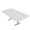 Classic White w/Silver Base no Electric, variant on 6 Person Arc Rectangle Meeting Room Table 7Ft Data And Electric Module