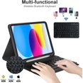 thumbnail image 2 of atolla Funda Teclado de pañol (Iluye Ñ) para iPad 10.9 10ª Generación y iPad A16 11 2025, iPad Keyboard Inalámbrico Bluetooth Recargable con Magnético, 2 of 5