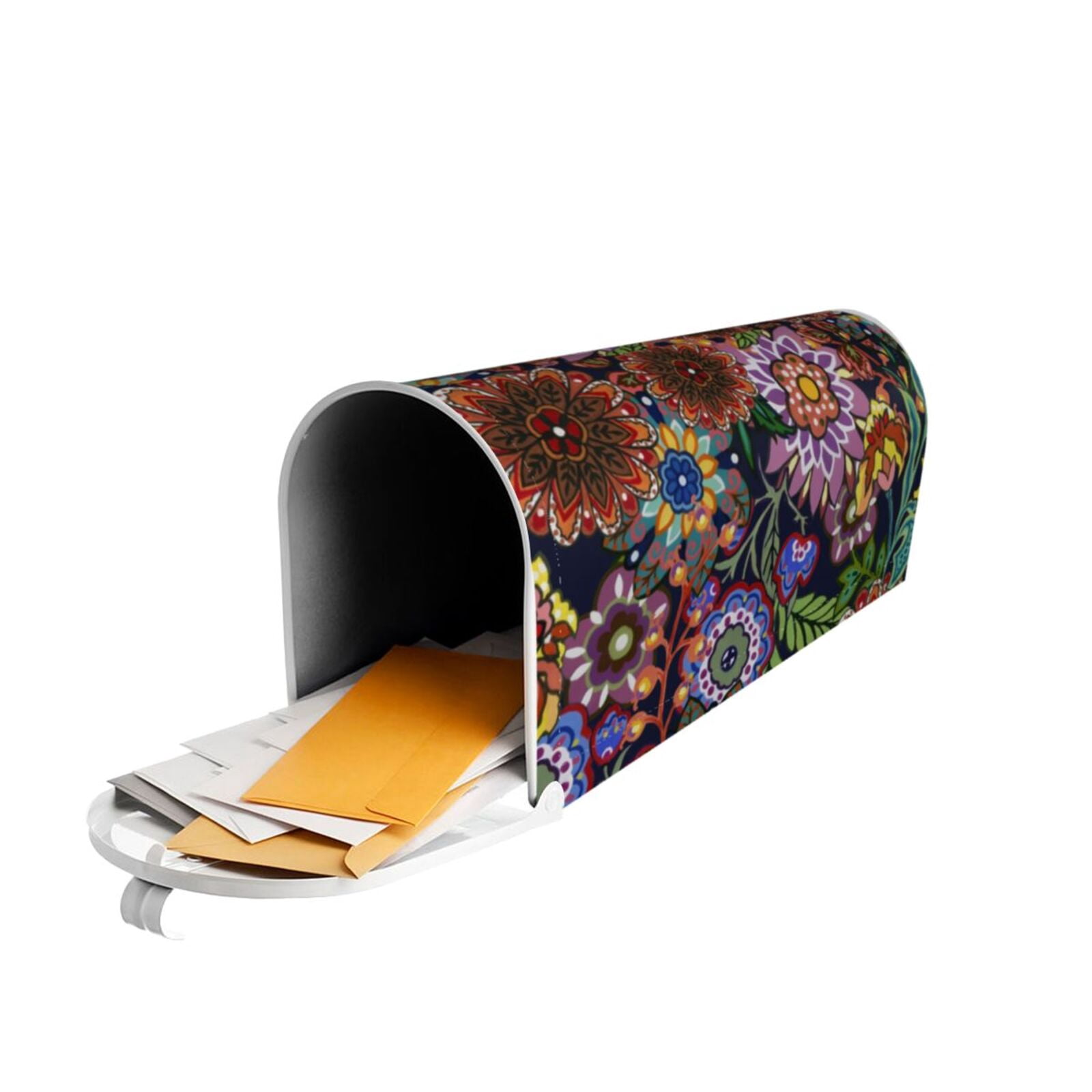 Xecao Vintage Floral for Mailbox Cover with Magnetic Strips, Waterproof and Sunscreen, Adds a Decorative Touch to Your Garden Yard.