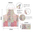 thumbnail image 7 of Pioneer Flower Floral Print Pattern Apron-Garden Aprons for Women with Pockets-Cotton Linen Waterproof Kitchen Cooking Gardening Aprons Adjustable for Kitchen,Cooking,BBQ and Salon 33x27 Inch, 7 of 7