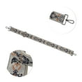 thumbnail image 3 of Unique Bargains 1 Pc Jacquard Pattern Black Hook Handbag Strap for Dating Gray Polyester, 3 of 5