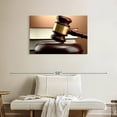 thumbnail image 2 of Elephant Stock Law Wall Art - Horizontal Canvas Wall Art - Living Room Wall Decor - Profession Canvas - Brown And Gold Decor - 36" x 24", 2 of 8