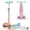 Handlebars LED Pink, variant on Kidscoter 2-in-1 Adjustable Kick Scooter w/ Seat, LED Wheels, Ages 3-12, Pink