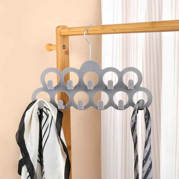 RENACLIPY Scarf Hanger Plastic Non-Slip Closet Organizer For Women Home Use 2pcs