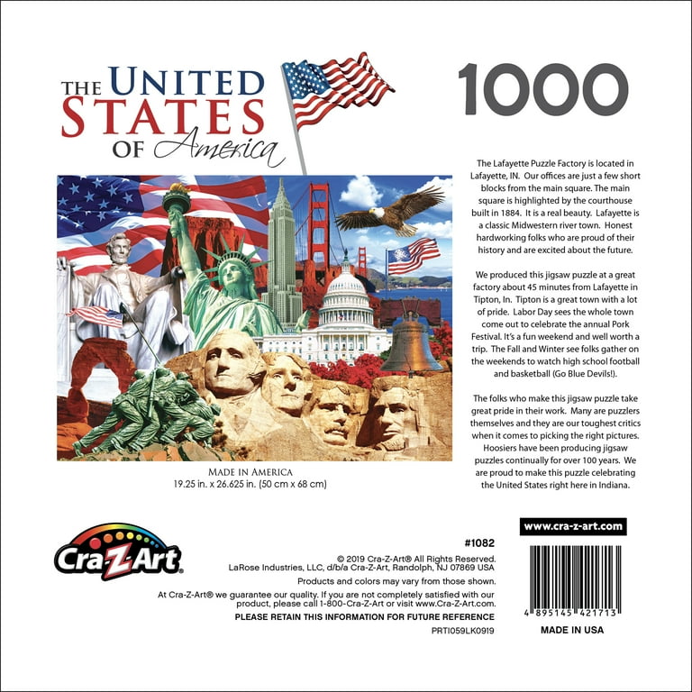 Cra-Z-Art 1000-Piece United States of America Adult Jigsaw Puzzle
