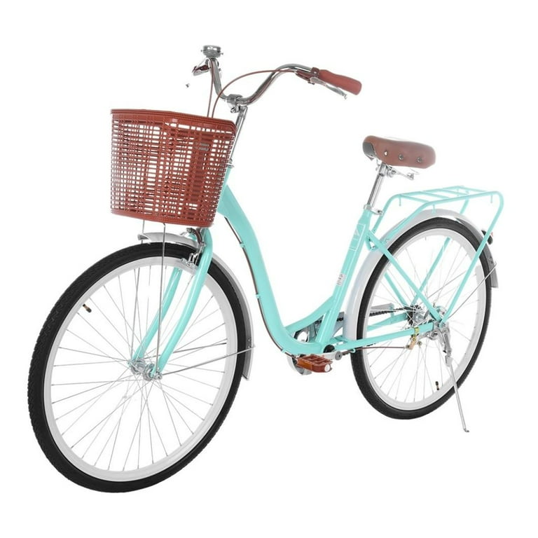 Sunvit 26 Inch Women Bike Classic Bicycle Retro Bicycle Cruiser Bike Blue Walmart Com
