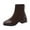 Brown, variant on HBFAGFB Womens Ankle Boots Fashion Round Toe Fall Shoes Lightweight Comfortable Booties Brown Size 39