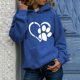 thumbnail image 2 of Sudadera de Manga Larga Gibobby Suelto Estampado Cuello Casual Manga Larga con Capucha Azul S, 2 of 5