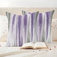 thumbnail image 3 of Purple Gray Outdoor Waterproof Pillow Covers, Vintage Country Abstract Gradient Aesthetic Decorative Square Throw Pillowcase Sofa Cushion Sham for Patio/Couch/Chair, 16"x16" 2 Pack, 3 of 8