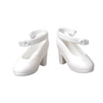 thumbnail image 2 of Zapatos de Muñeca de Plástico para Niña Hugo Muñeca de Tacón Alto Blanco, 2 of 8