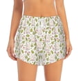 thumbnail image 2 of Goofa Cute Rabbit Printed Women 2 in 1 Running Shorts,Quick Dry Athletic Workout Shorts,High Waisted Athletic Shorts with Liner Pockets-Large, 2 of 9