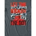 thumbnail image 3 of Skibidi Toilet Let The Brain Hit The Rot Mens Graphic T-Shirt (Dark Heather Gray, S-XXL), 3 of 4