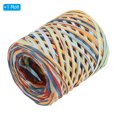 thumbnail image 3 of Uxcell 219 Yards Raffia Ribbon Raffia Craft Ribbon Paper Twine Wrapping Ribbon, Orange/Red, 3 of 7