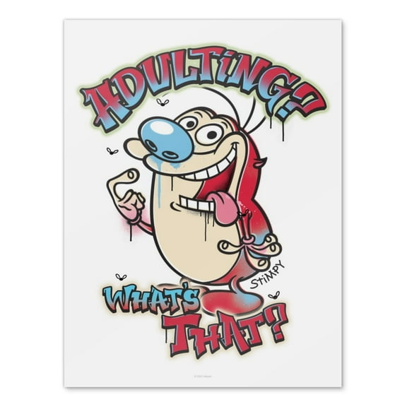 Ren and Stimpy Adulting What's That? Wall Art Picture Paper Poster Décor Home Decoration