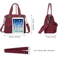 thumbnail image 3 of Canvas Tote Bag With Multi Pockets for Women,Shoulder Handbag,Nurse Bag for Work,Crossbody Purse,Top Handle Satchel, 3 of 8
