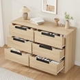 thumbnail image 4 of Luku Versatile 6 Drawer Dresser - Modern Double Dresser for Bedroom, Living Room, and Entryway, 4 of 6