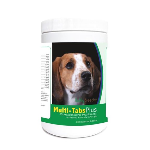 Healthy Breeds 840235122005 American English Coonhound Multi-Tabs Plus Chewable Tablets - 365 Count