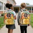 thumbnail image 5 of Xixirimido Dachshund Dog Torn-paper Print Backpack for Boys Girls Elementary Middle School Bookbag Kids Lightweight Back Pack Multi Pocket School Bags Large Capacity, 5 of 8