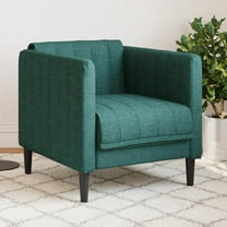 vidaXL Sofa Chair Dark Green Fabric