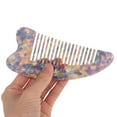 thumbnail image 3 of Unique Bargains 1 Pc Portable Anti-Static Hair Comb Purple Acetate Sheet, 3 of 5