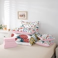 thumbnail image 6 of Homewish Flying Butterflies Bedding Comforter Set 7-Piece for Female Men Adults,Floral Strawberry King Bedding Sets,Chic Flowers Ultra Soft Bed Sheets,Breathable Home Decor,Reversible, 6 of 8