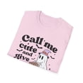 thumbnail image 4 of Call Me Cute and Give Me Candy Ghost Halloween T-Shirt - Fun & Playful Tee, 4 of 4