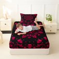thumbnail image 4 of Homewish Boho Skull Twin Sheets,Hipple Mandala Bedding,Happy Halloween Bed Set,3pcs,1 Fitted Sheet and 1 Pillowcase, 4 of 6