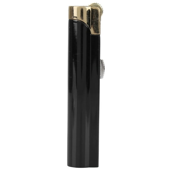MAYUJIAA Flint Wheel Straight Lighter Isqueiro Torch Oil Gas Lighters Smoker Business Gifts Black Gold HW313-81389