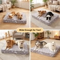 thumbnail image 4 of Welfibr Orthopedic Dog Crate Bed, Egg Crate Foam, Washable Cover, Grey, 35 x 31 x 3 in, 4 of 7