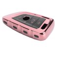 thumbnail image 2 of Funda protectora para mando a distancia de fibra de carbono de TPU, funda protectora para mando a distancia de coche, compatible con X1 X5 X6, oro rosa, 2 of 8
