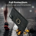 thumbnail image 6 of PU Leather Case for Samsung Galaxy S20 FE 6.5 Inch with Ring Holder Kickstand Card Slots Slim Fit Cover, Soft TPU Bumper Shockproof Non-Slip Protective Phone Case for Samsung Galaxy S20 FE,Black, 6 of 17
