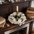 thumbnail image 6 of Artificial Wildflower Floral Wreath, Multi-Flower Candle Holder Decor, Wedding Party Table Ornament, Photo Prop for Home Living Room Desktop Decoration, 6 of 6