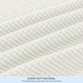 thumbnail image 4 of 2024 Textured Grid Stretch Sofa Cover Couch Slipcover with Separate Cushion Cover(Gray  Sofa), 4 of 6