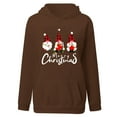 thumbnail image 3 of Christmas Sweatshirts Christmas Women'S Casual Y K Printed Hoody Loose Tops Pullover Crew Neck Long Sleeve Blouse Hoody Hoodie Women Coffee S, 3 of 5