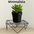thumbnail image 4 of Base Metálica para Maceta Grande con Soporte Elevador de Plantas Interior y Exterior Estructura Resistente Anticorrosivo para jardín y hogar, Negro de uso Rústico o Moderno, 4 of 7