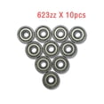 thumbnail image 4 of LOLIPPYY 10Pcs 623ZZ Ball Bearings Small Sealed Bearings 3mm x 10mm x 4mm, 4 of 5