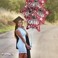 thumbnail image 4 of PMU Graduation Congrats Grad Star Burgundy 18 Inch Mylar Balloon Pkg/1, 4 of 7