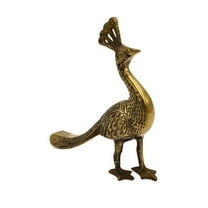 Natriel Intricately Designed Brass Peacock Statue - Symbol of Grace & Beauty