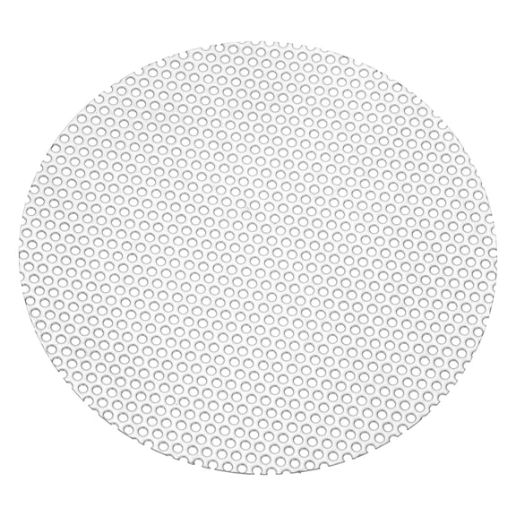 Uxcell 3.9" Diameter 304 Stainless Steel Perforated Sheet, 1 Pcs 0.06" Hole 19GA Expanded Metal Mesh Round Slices Plate Screen Decorative Meshes for Ventilation Grill Smoking, Silver Tone