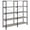 Grey Driftwood, Black, variant on Analiese Engineered Wood 63-inch 4-shelf Double Bookshelf Rustic Nutmeg
